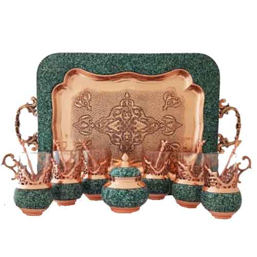 Firozeh Khatam tea set