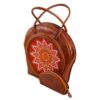 Embroidered leather bag