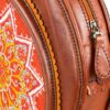 Embroidered leather bag