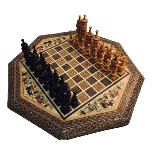 Iranian octagonal chess set